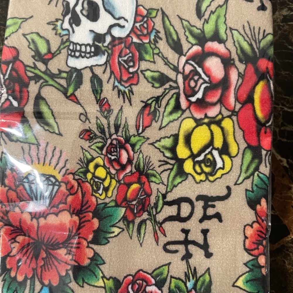 Ed Hardy Skull and Roses Multicolor nylons.Small.New. - Picture 3 of 5